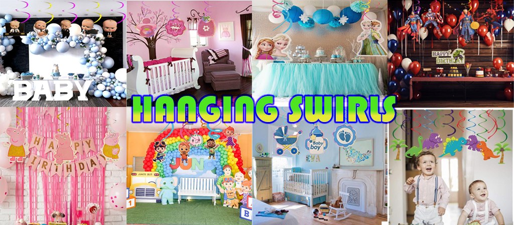 Hanging Swirl/ Backdrop props